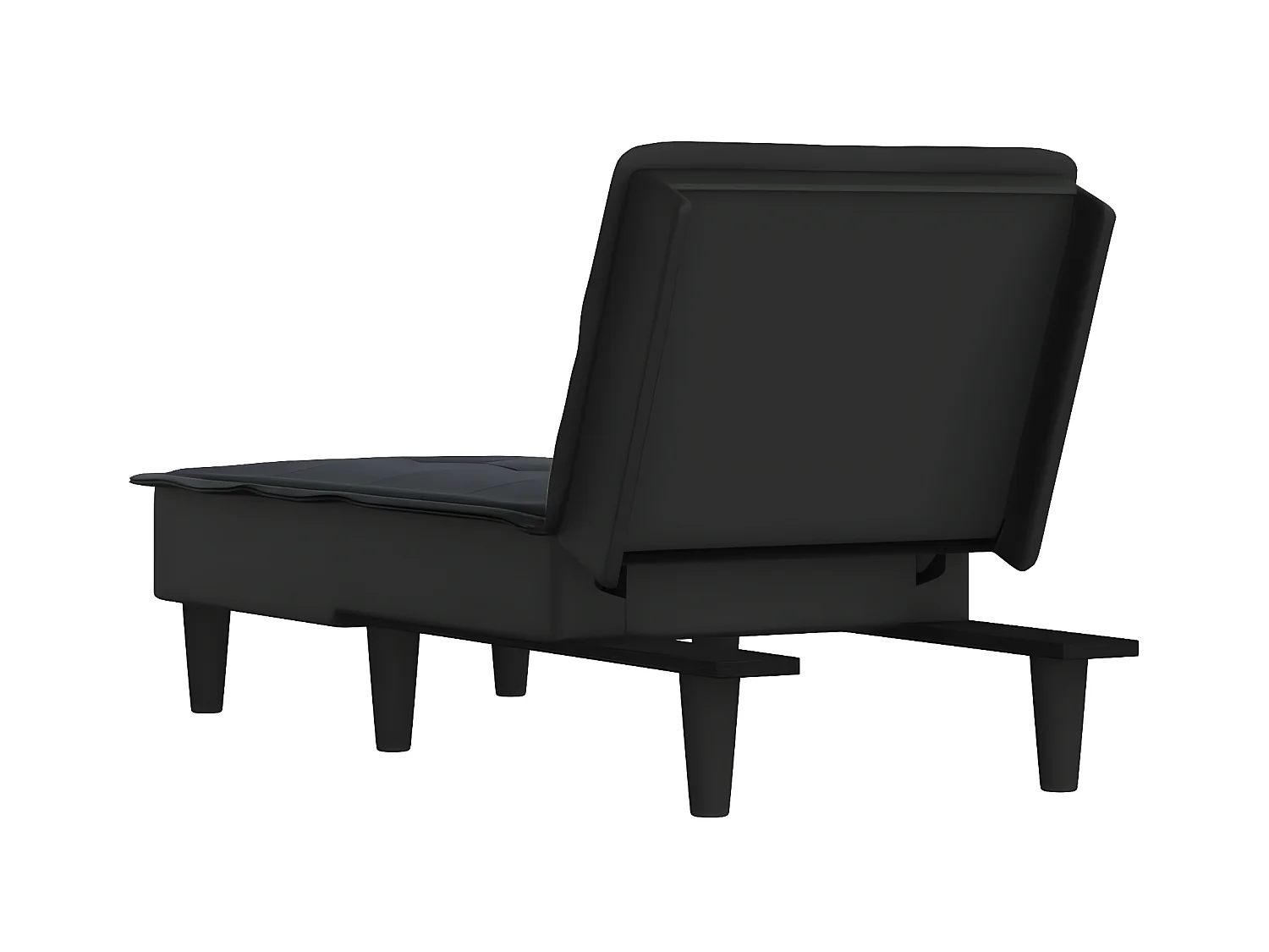 Chaise longue tecido preto PT880301