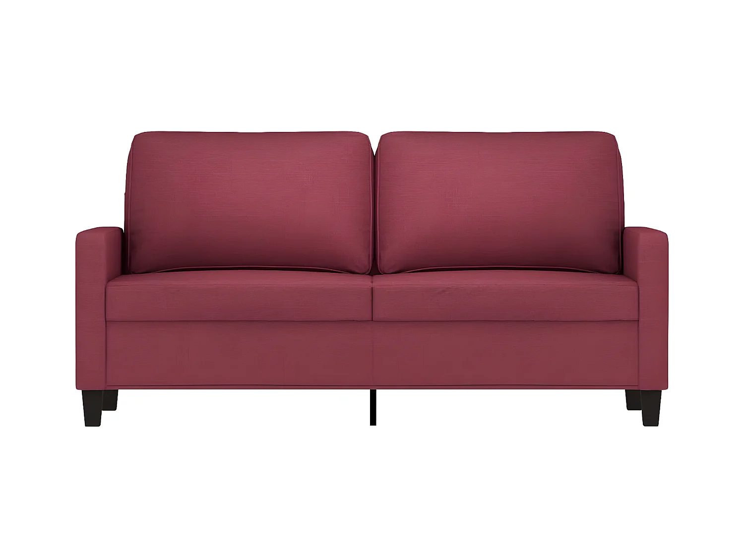 2-Sitzer-Sofa | Wohnzimmersofa Weinrot 140 cm Stoff -gkd637543