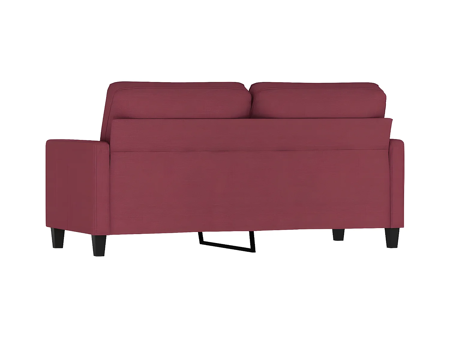2-Sitzer-Sofa | Wohnzimmersofa Weinrot 140 cm Stoff -gkd637543