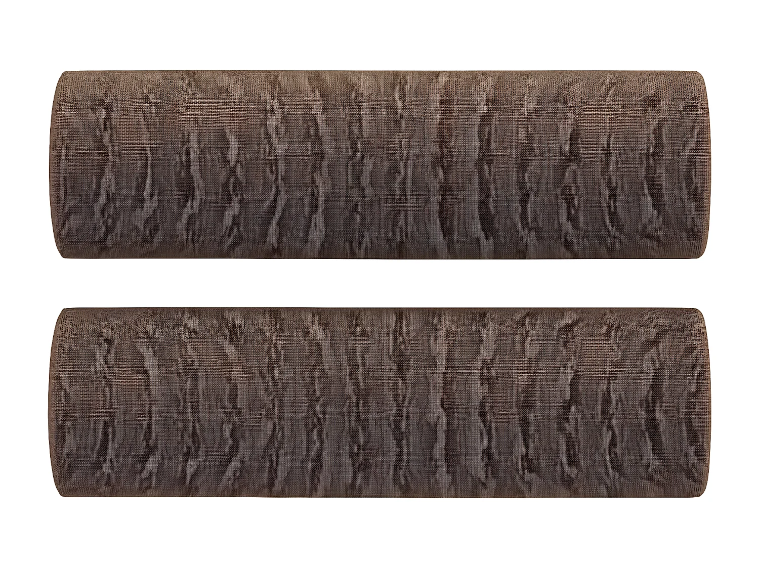 Canapé à 2 places avec oreillers décoratifs marron 140 cm tissu OLA4249
