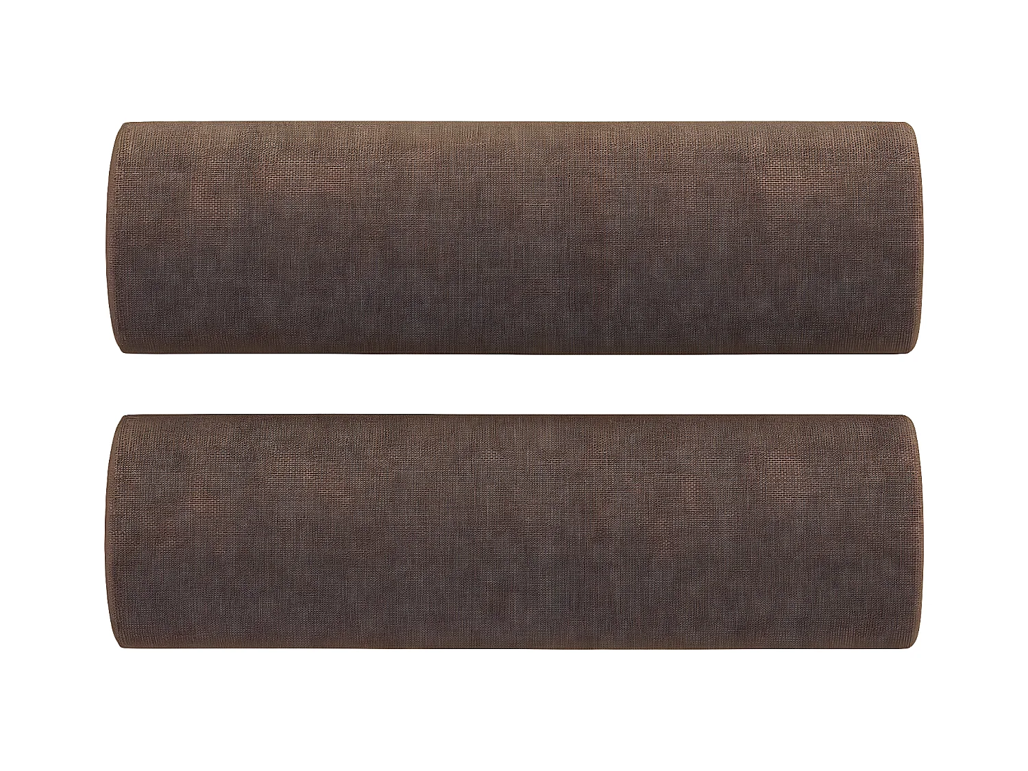 Canapé à 2 places avec oreillers décoratifs marron 140 cm tissu OLA4249