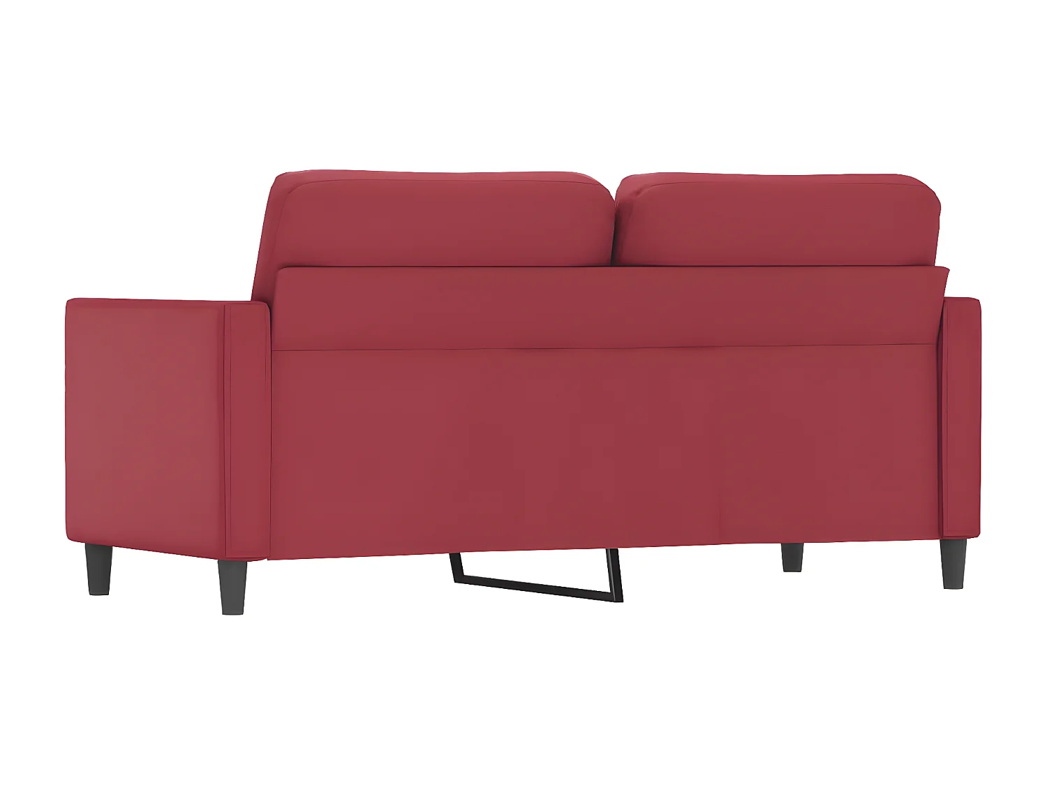 2-Sitzer-Sofa | Wohnzimmersofa Weinrot 140 cm Kunstleder -gkd420368