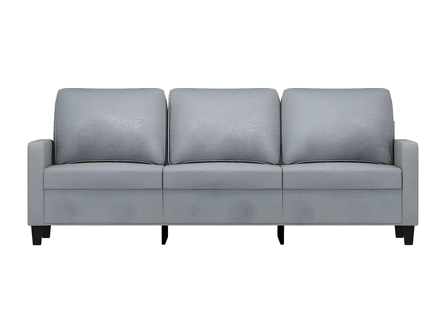 Canapé à 3 places Gris clair 180 cm Tissu OLA4331