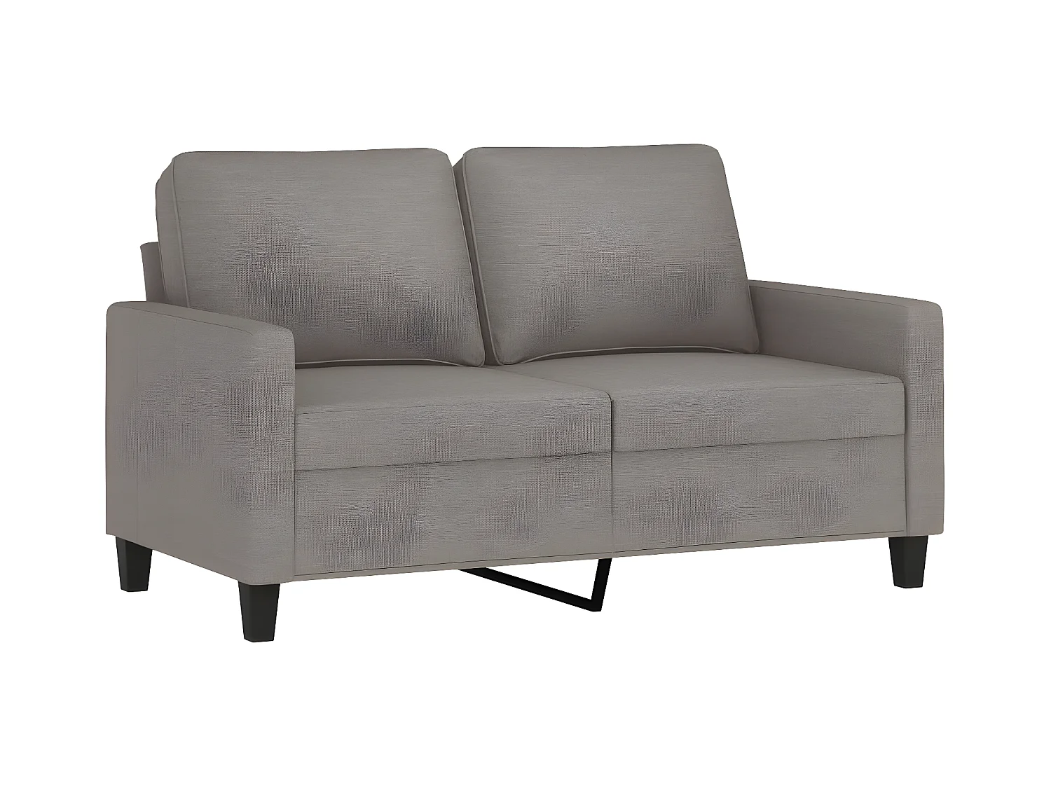 Canapé à 2 places Taupe 120 cm Tissu OLA3558