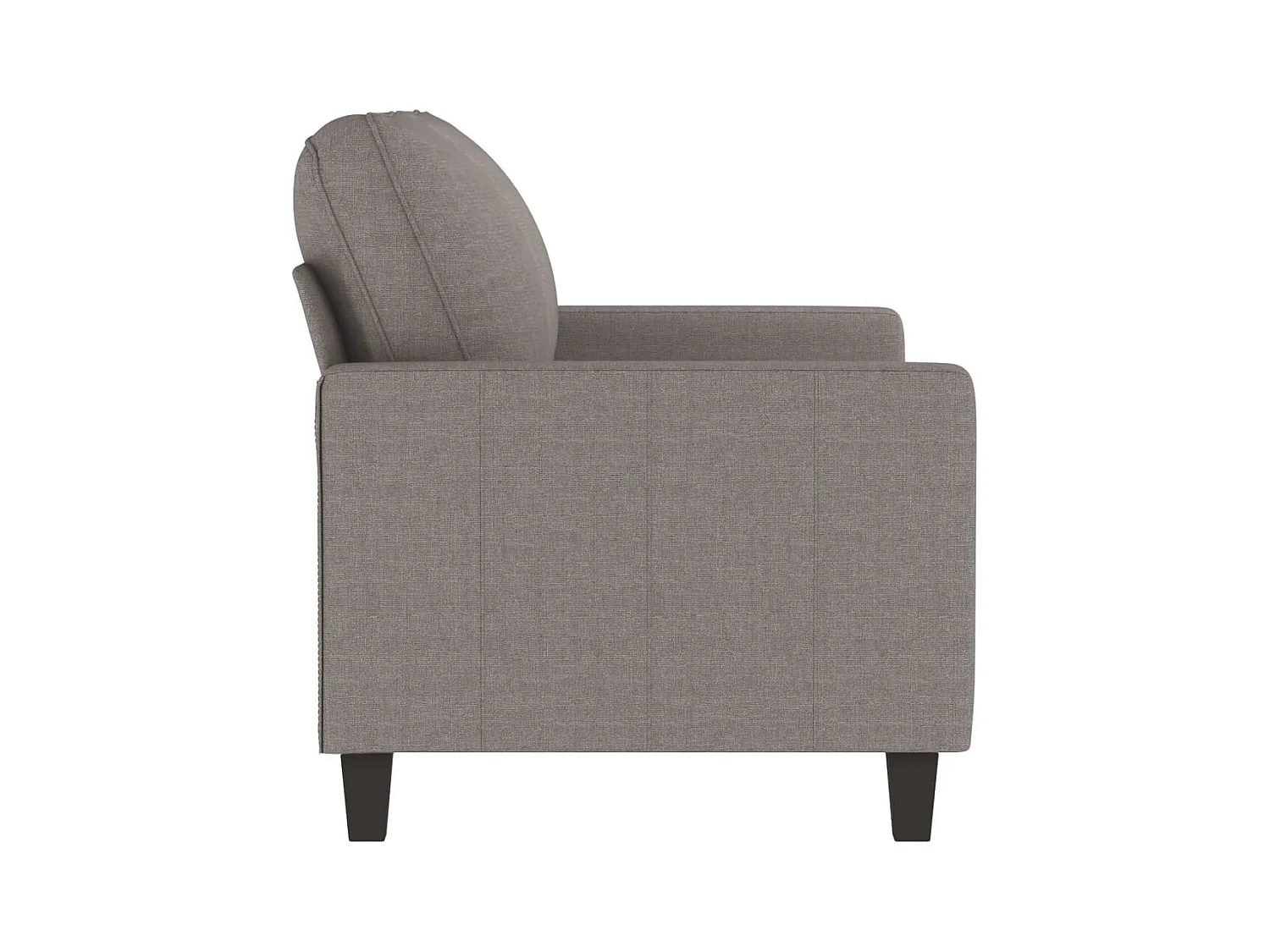 Canapé à 2 places Taupe 120 cm Tissu OLA3558