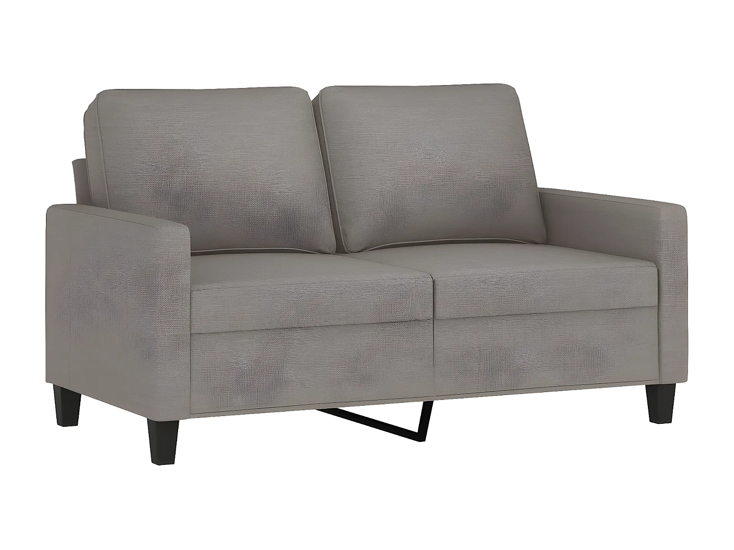 Canapé à 2 places Taupe 120 cm Tissu OLA3558