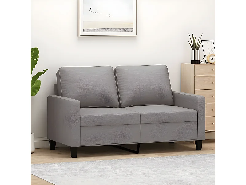 Tweezitsbank 120 cm stof taupe NL124665