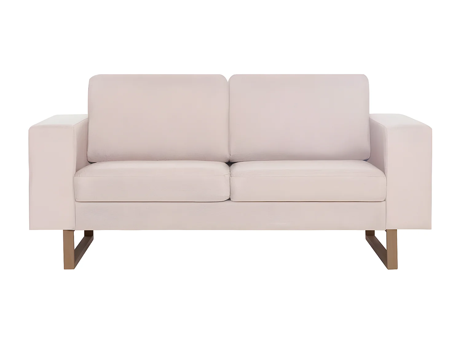 2-Sitzer-Sofa | Wohnzimmersofa Stoff Cremeweiß -gkd504658