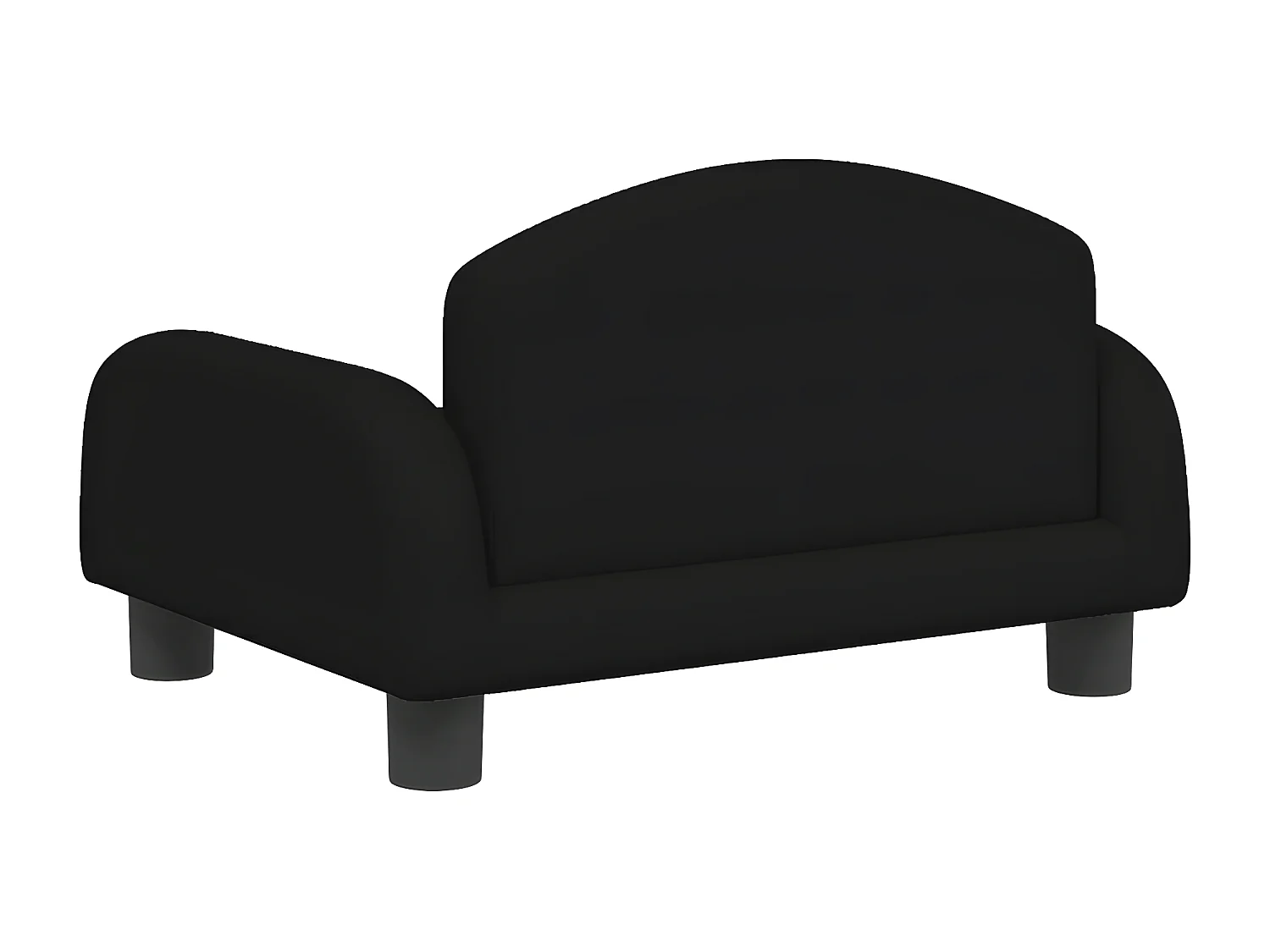 Sofá infantil 50x40x30 cm tecido preto PT501343