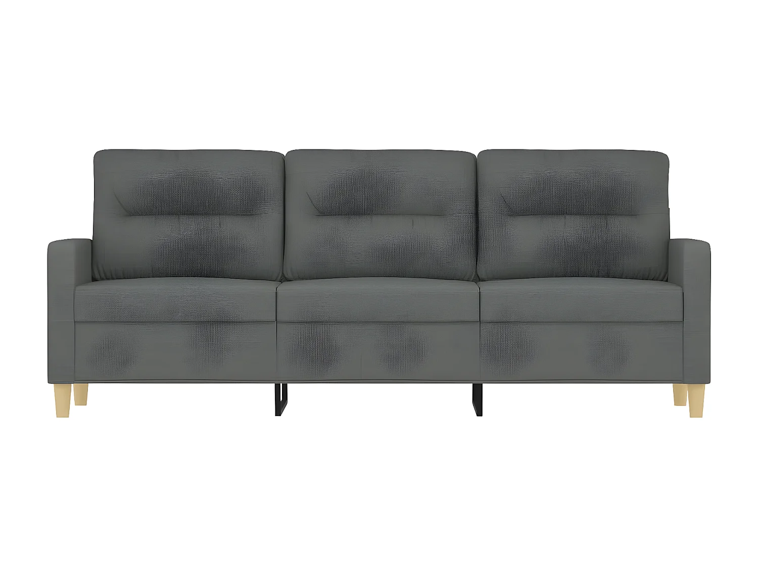 3-Sitzer-Sofa | Wohnzimmersofa Dunkelgrau 180 cm Stoff -gkd428574