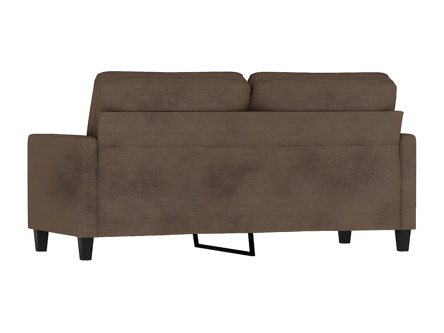 Canapé à 2 places Marron 140 cm Tissu LODW50347