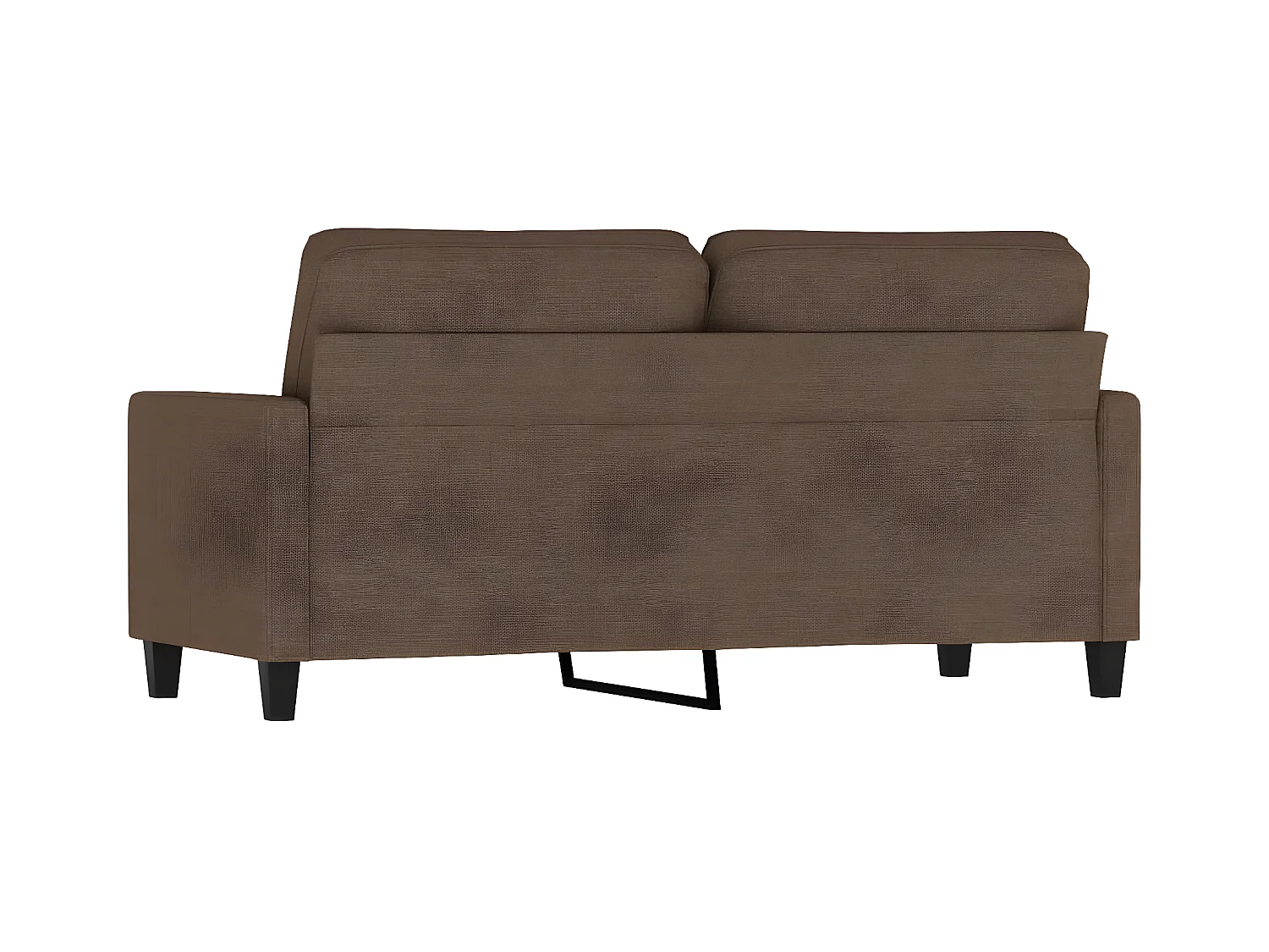 Tweezitsbank 140 cm stof bruin BE878369