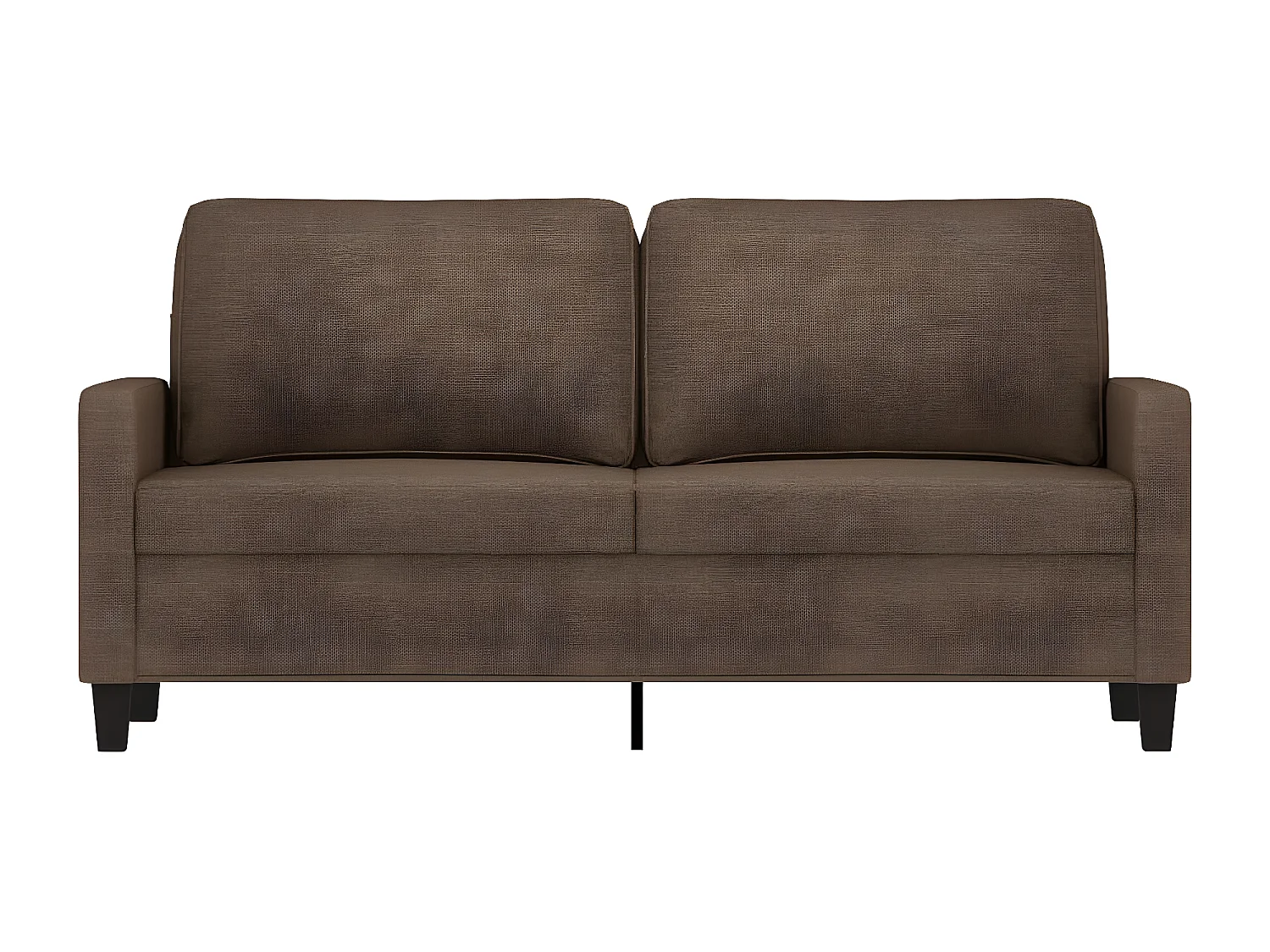 Tweezitsbank 140 cm stof bruin BE878369