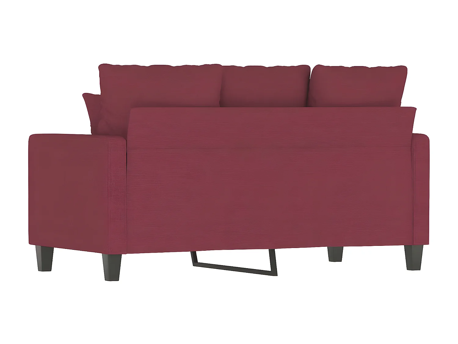 Canapé à 2 places Rouge bordeaux 120 cm Tissu LODW89892