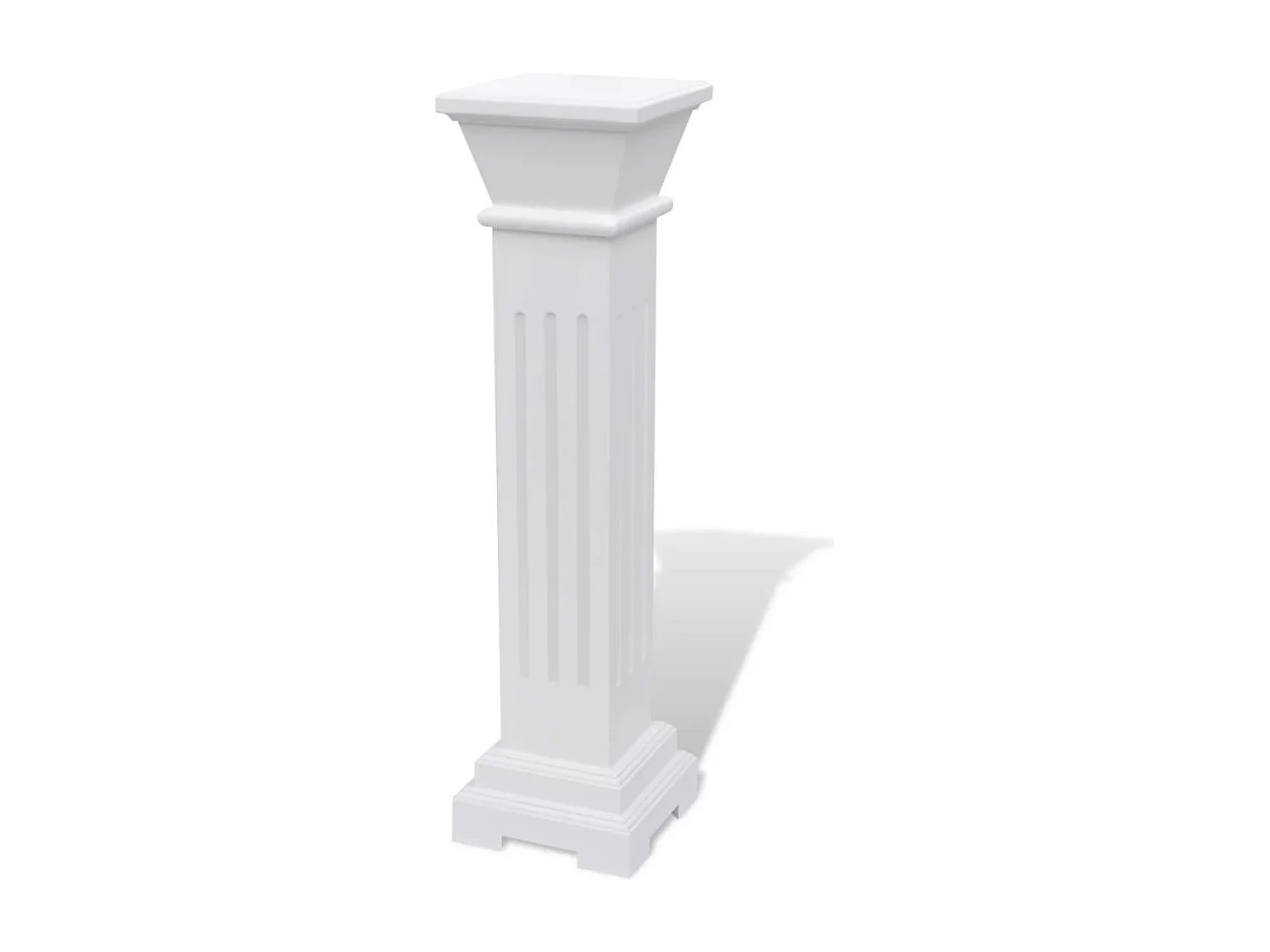 Jardinière Support pilier classique carré pour plantes MDF BE8229