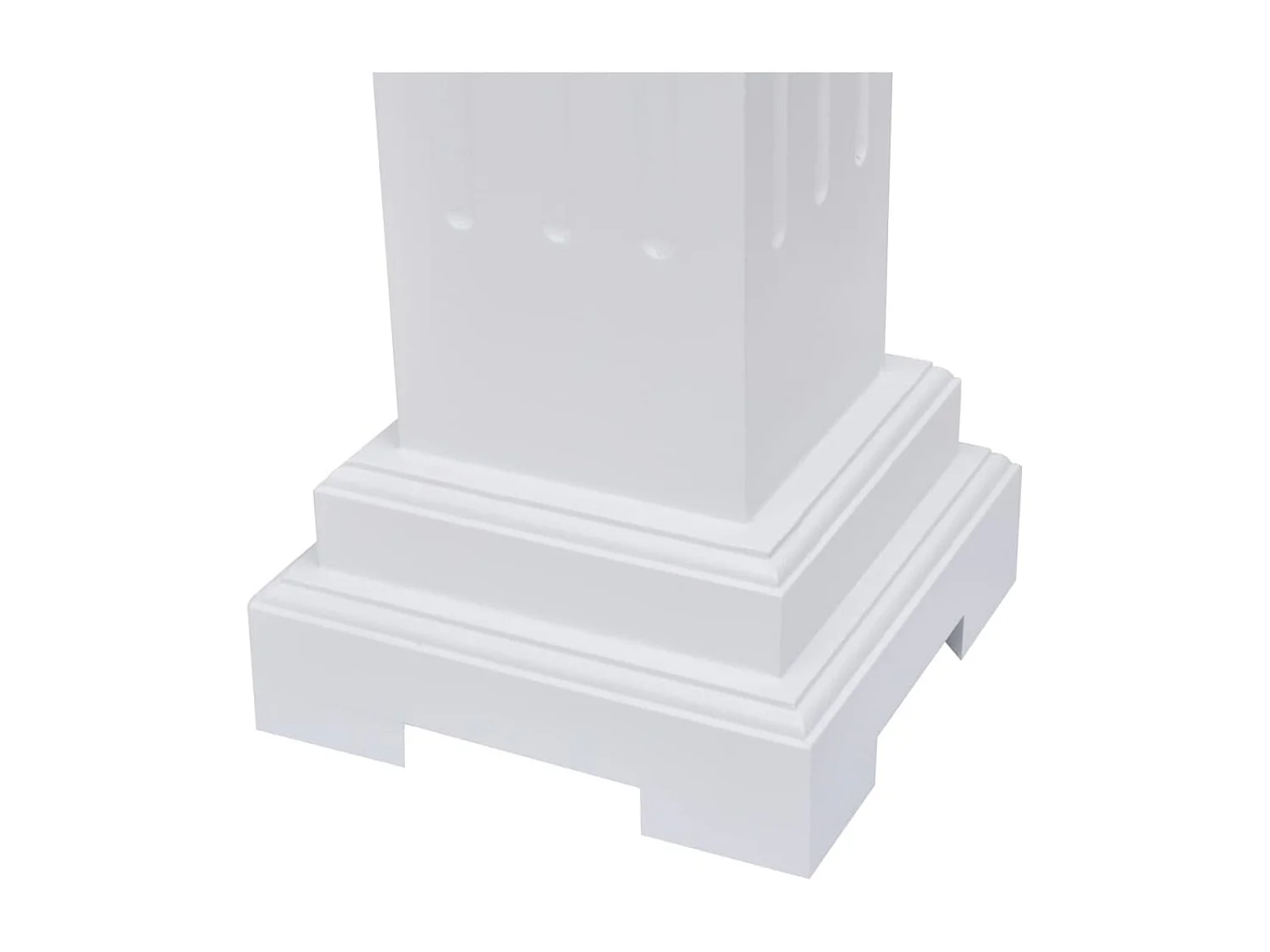 Jardinière Support pilier classique carré pour plantes MDF BE8229