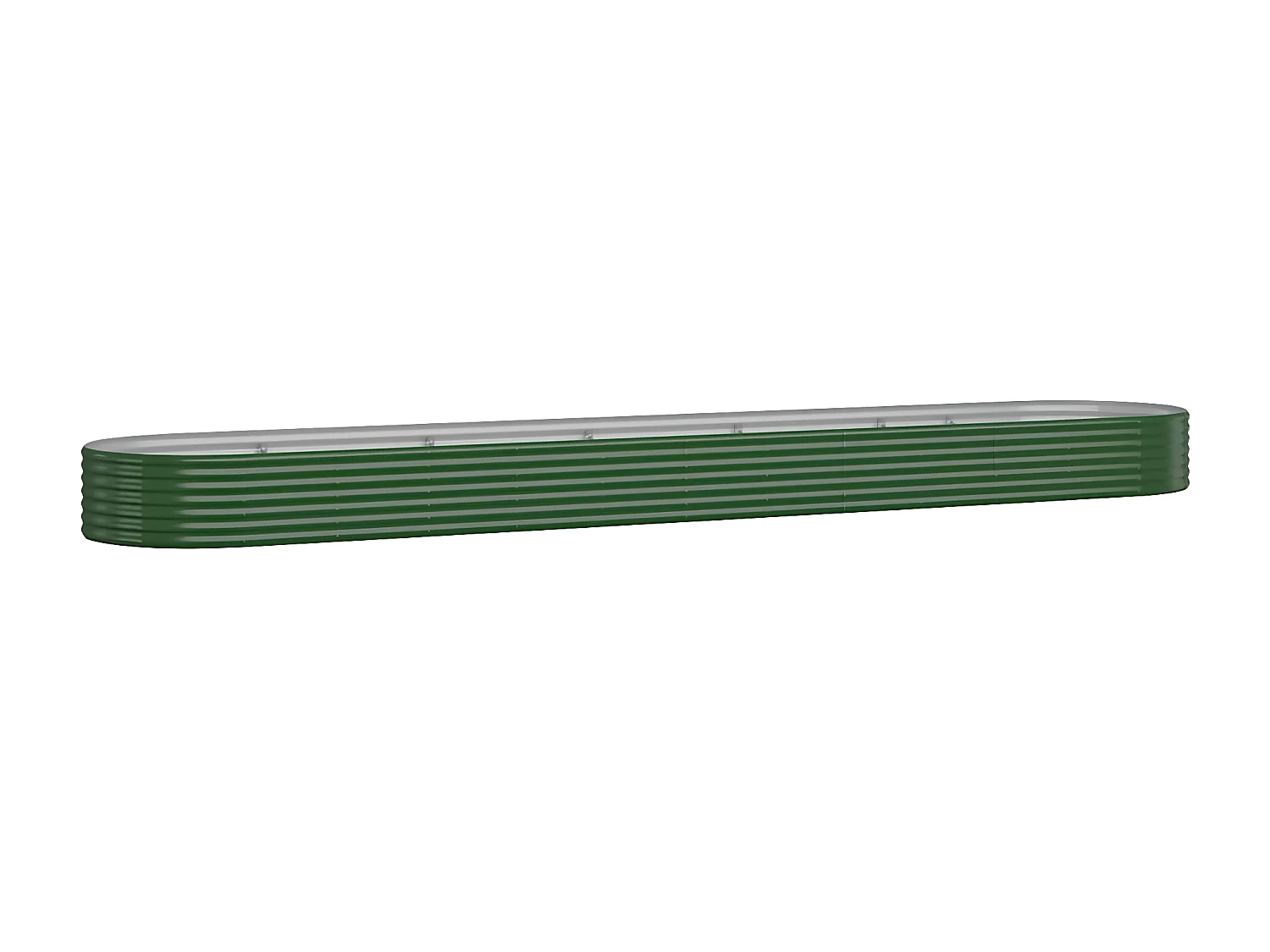 Jardinière Lit surélevé de jardin Acier enduit de poudre 507x100x36cm Vert WVGQ2772