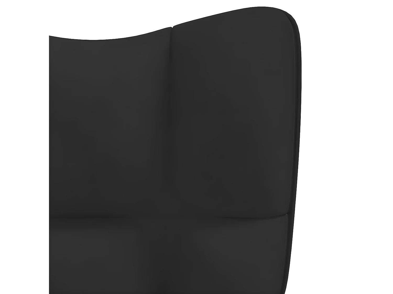 Chaise de relaxation Noir Velours SEF44842