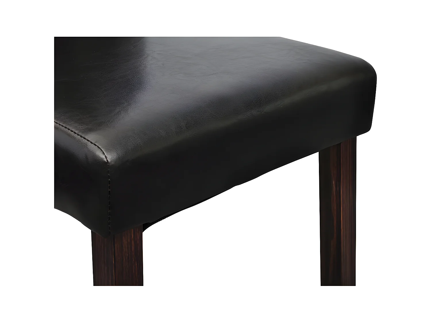 4er-set-Stühle| Esszimmerstühle Schwarz Kunstleder -gkd694500
