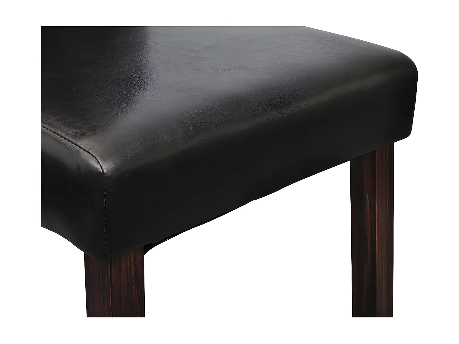 Lot de 6 Chaises de salle à manger noir similicuir OIU9954