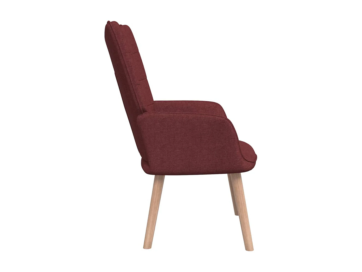 Chaise de relaxation Rouge bordeaux Tissu SEF98463