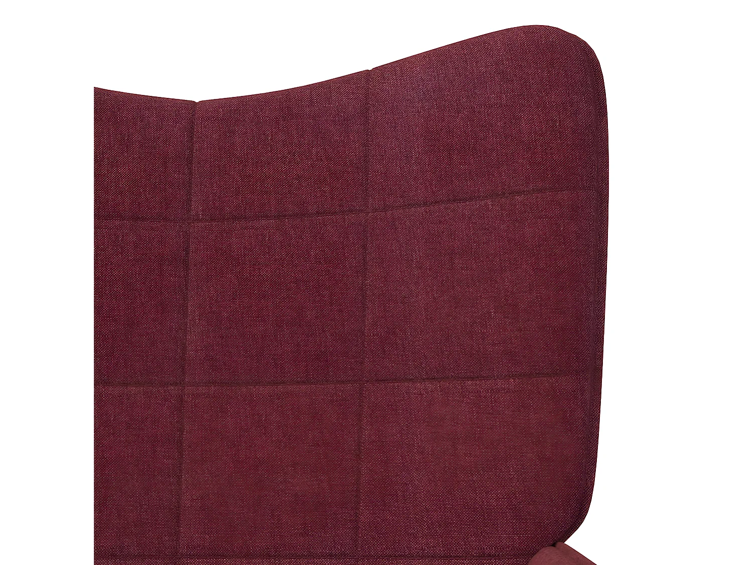 Chaise de relaxation Rouge bordeaux Tissu SEF98463