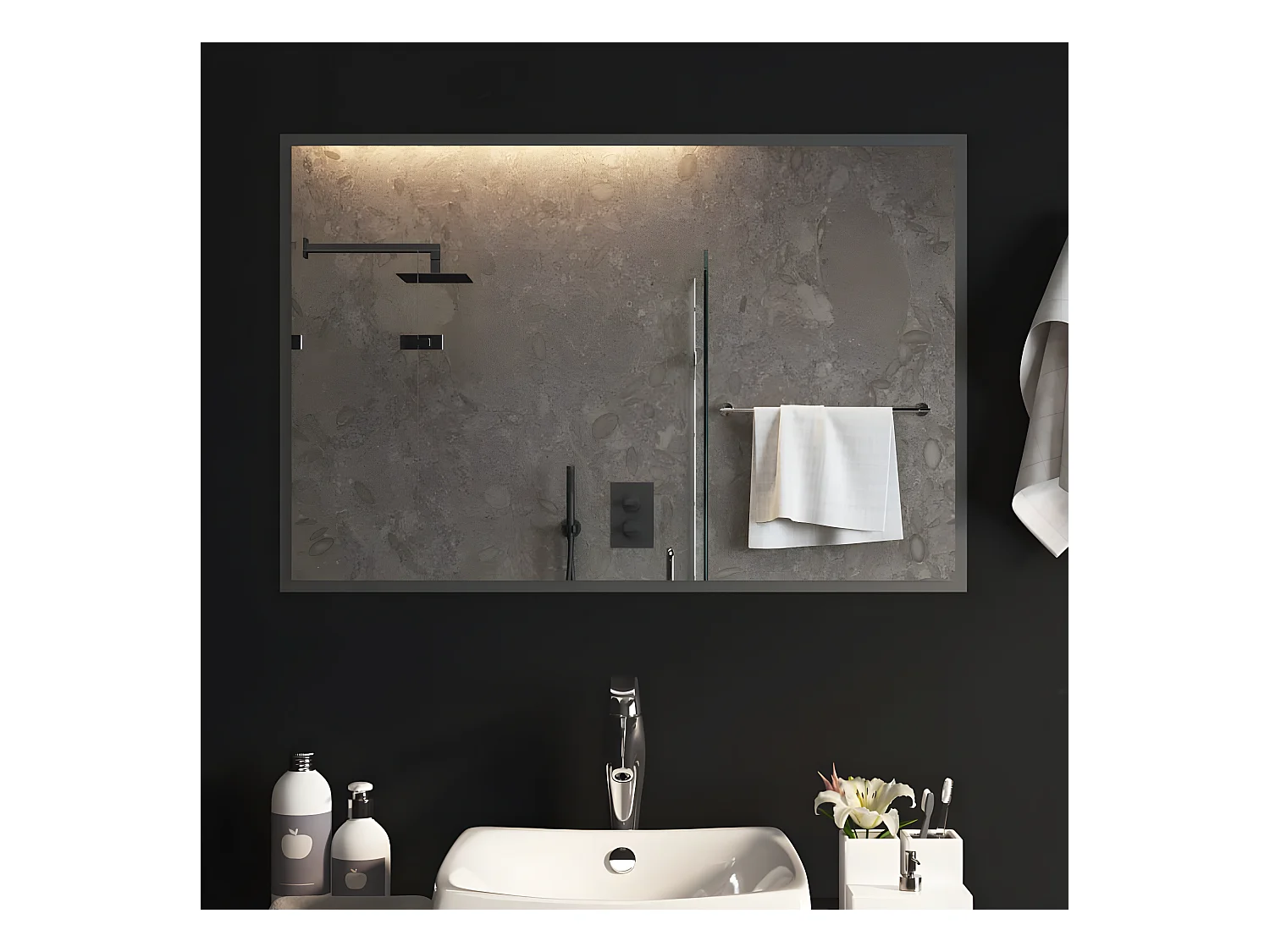 Miroir de salle de bain à LED 60x90 cm WVGQ4407