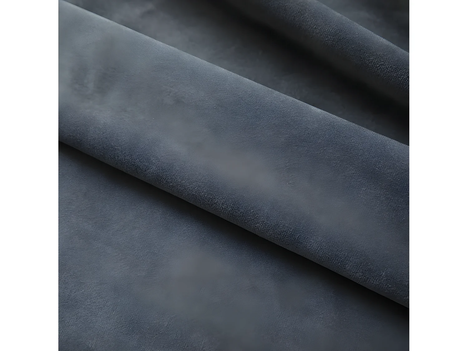 Rideaux occultants et crochet 2pcs Velours Anthracite 140x175cm QBH61562