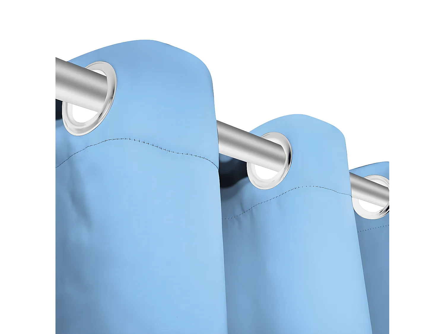 Cortinas blackout 2 pcs com ilhós de metal 135x175 cm turquesa PT218350