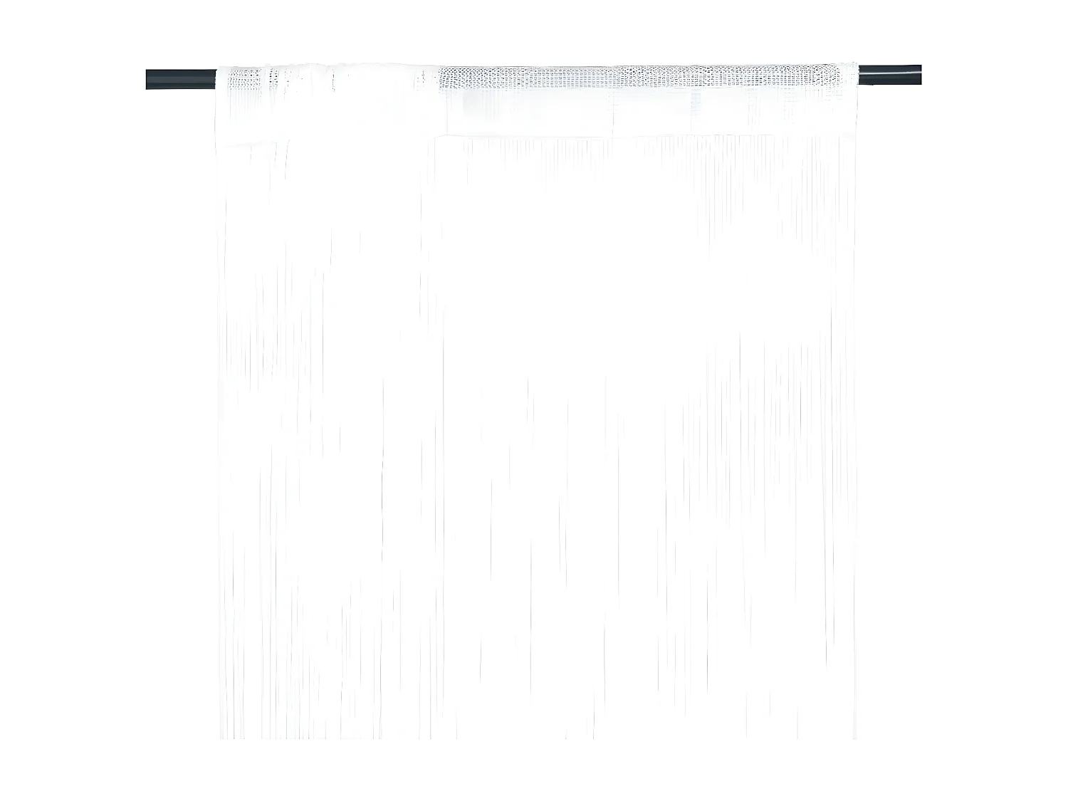 Rideau en fils 2 pcs 140 x 250 cm Blanc QBH25628