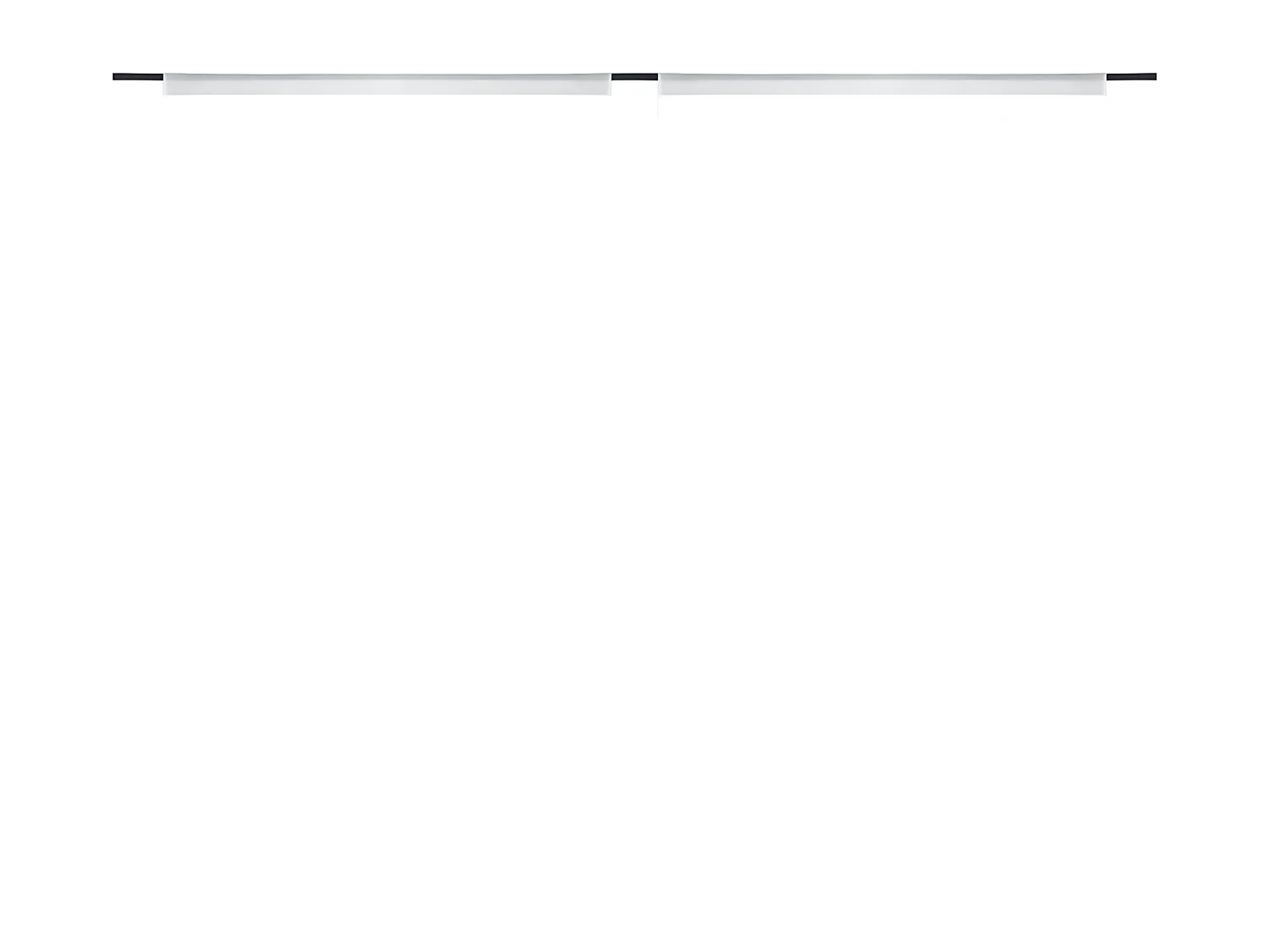 Rideau en fils 2 pcs 140 x 250 cm Blanc QBH25628