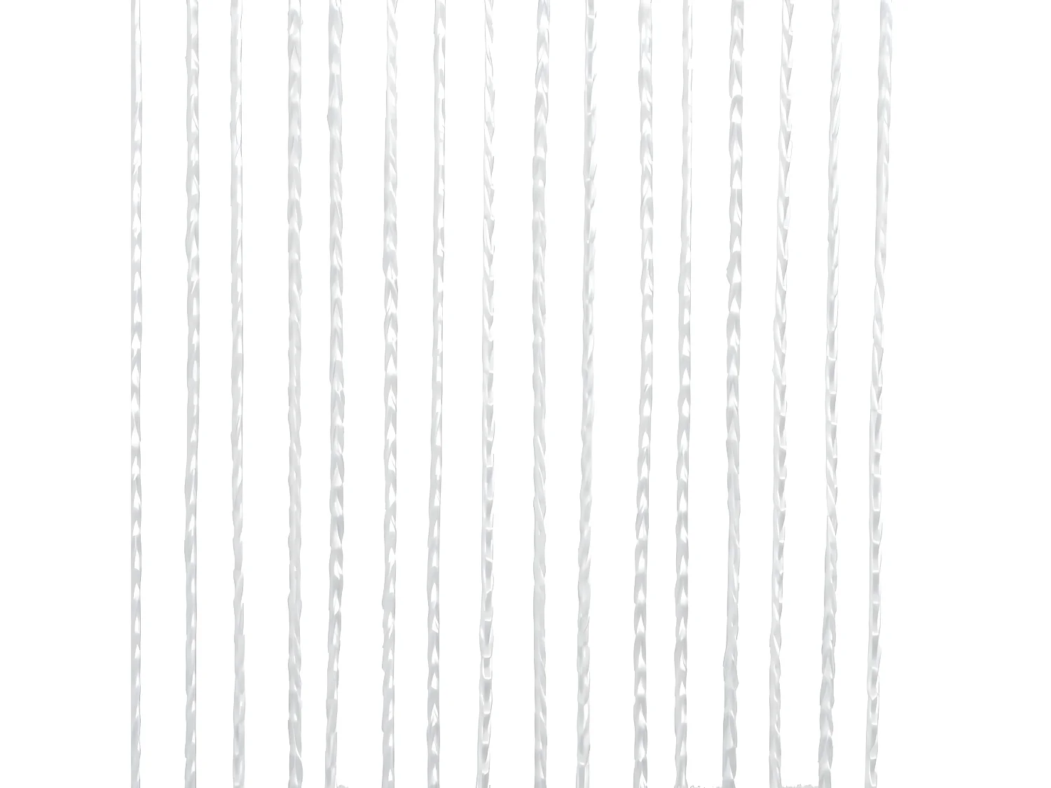 Rideau en fils 2 pcs 140 x 250 cm Blanc QBH25628