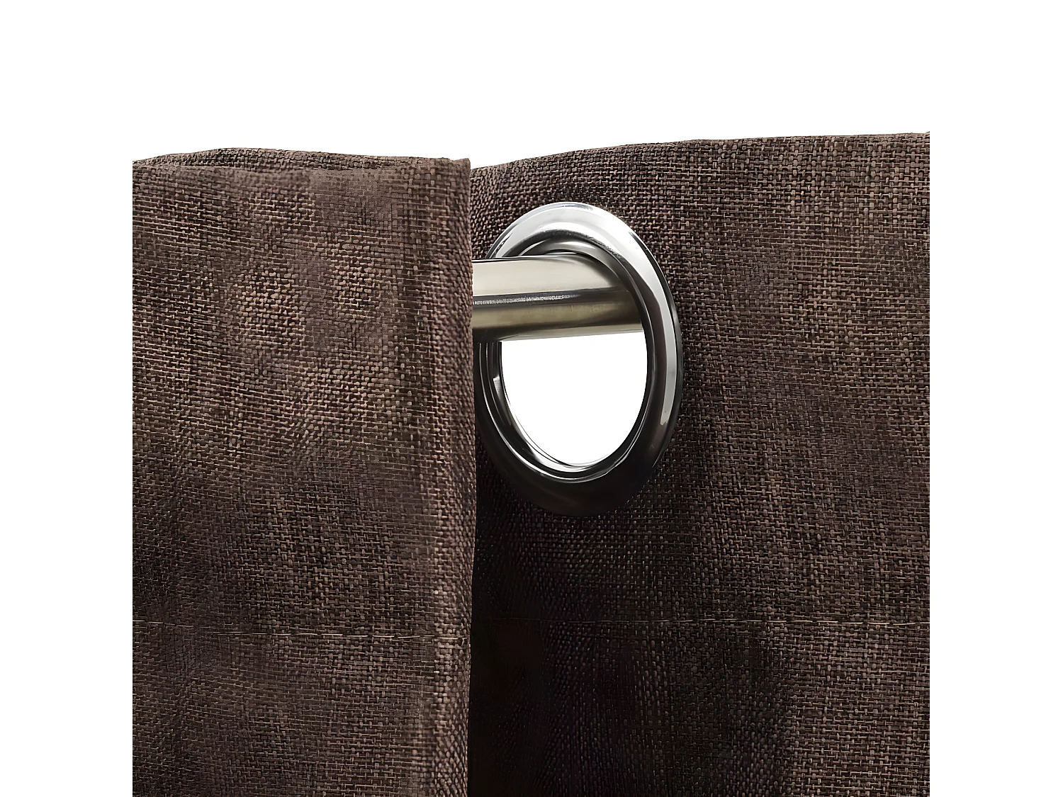 Cortinas opacas asp. linho c/ ilhós 2pcs 140x245cm cinza-acast. PT836898