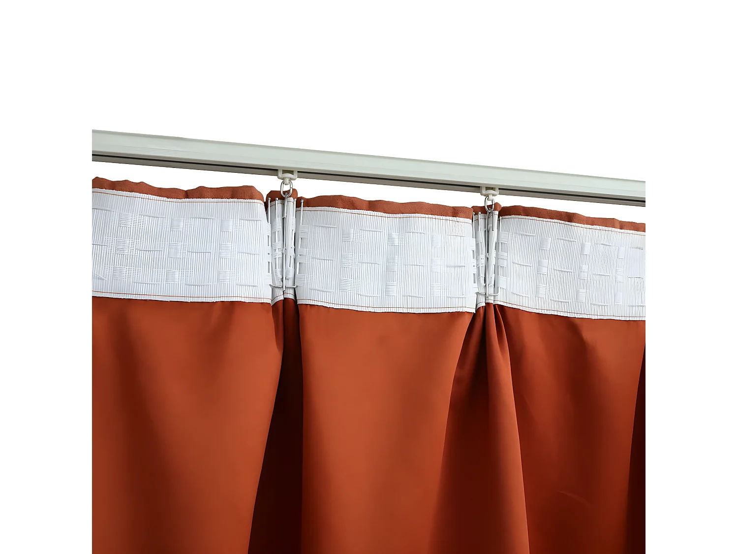 Rideaux occultants avec crochets 2 pcs Rouille 140x225 cm QBH10963