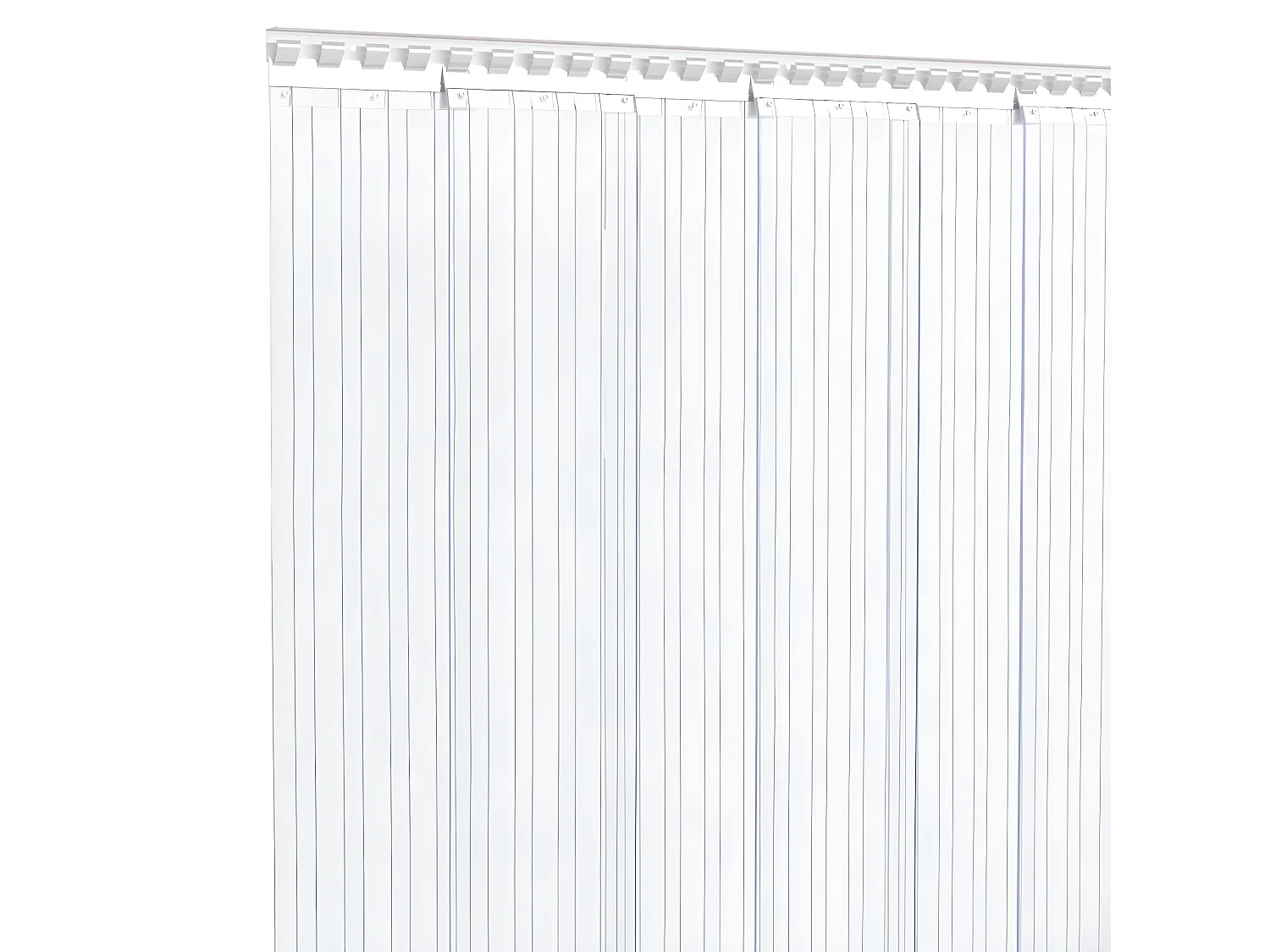 Rideau de porte transparent 300 mmx2,6 mm 25 m PVC QBH46597