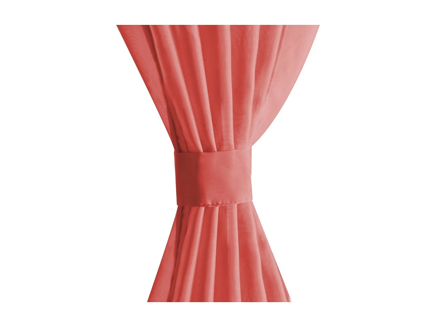 Gordijnen voile 140x225 cm rood 2 st NL362973