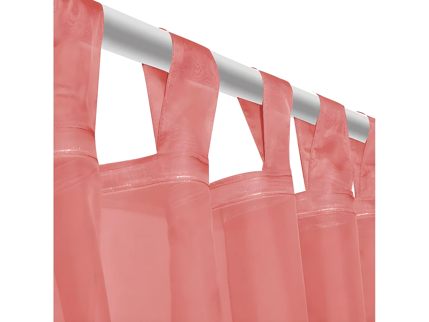 Gordijnen voile 140x225 cm rood 2 st NL362973