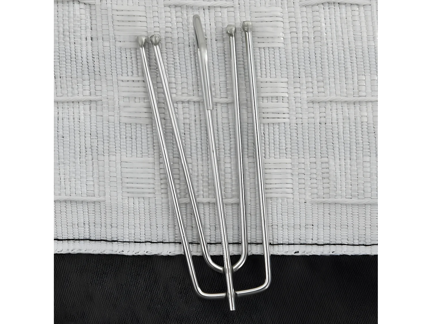 Rideau occultant d'aspect de lin crochets Anthracite 290x245 cm QBH89483