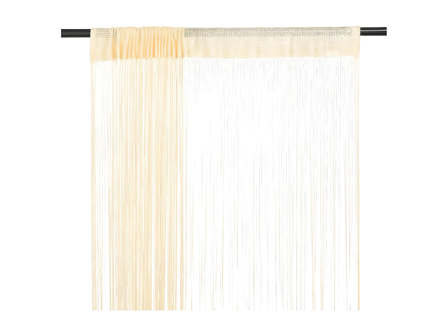 Cortinas de fios 2 pcs 140x250 cm creme PT368565