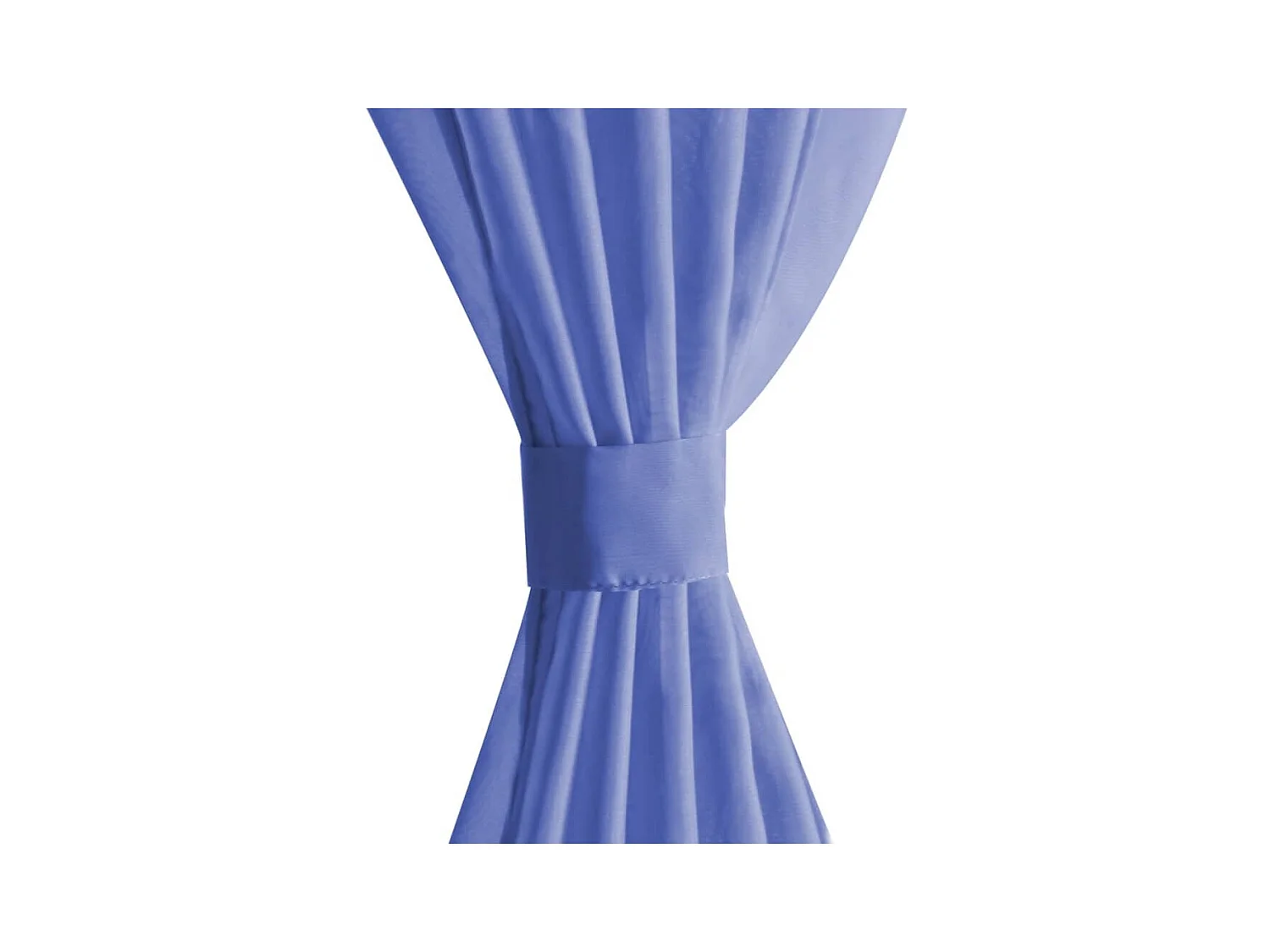 Rideau occultant 2 pcs Voile 140 x 175 cm Bleu royal QBH54047