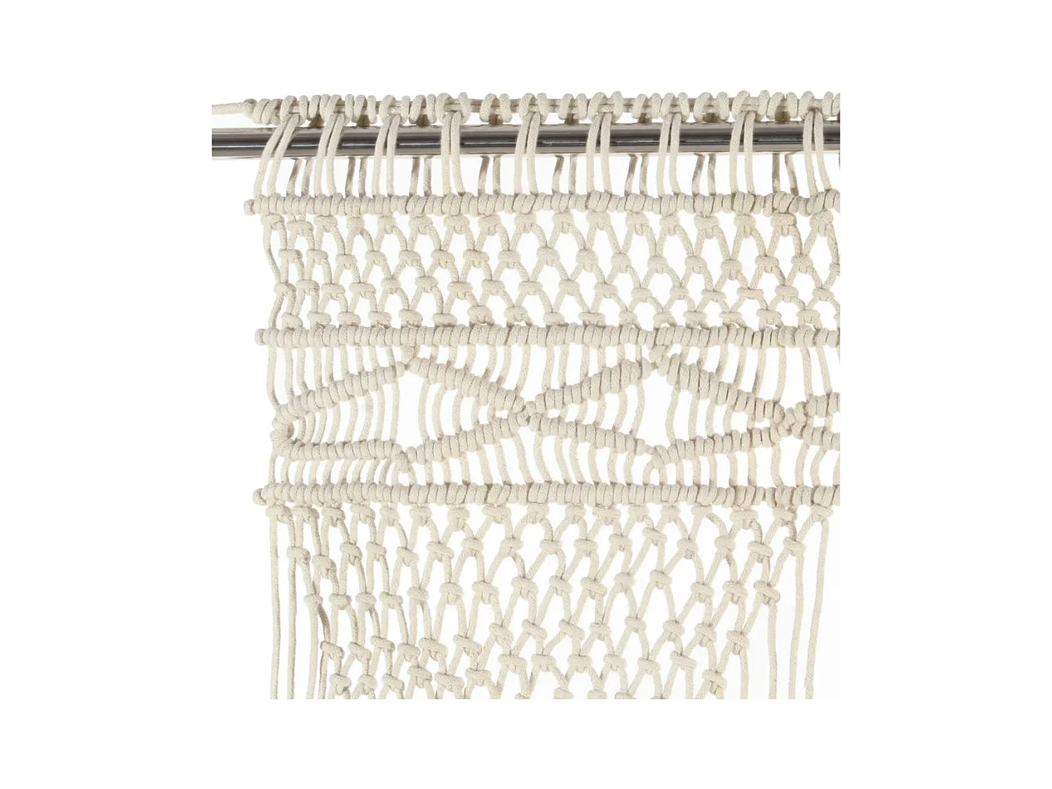Cortina de macramé algodón 140x240 cm ES614485
