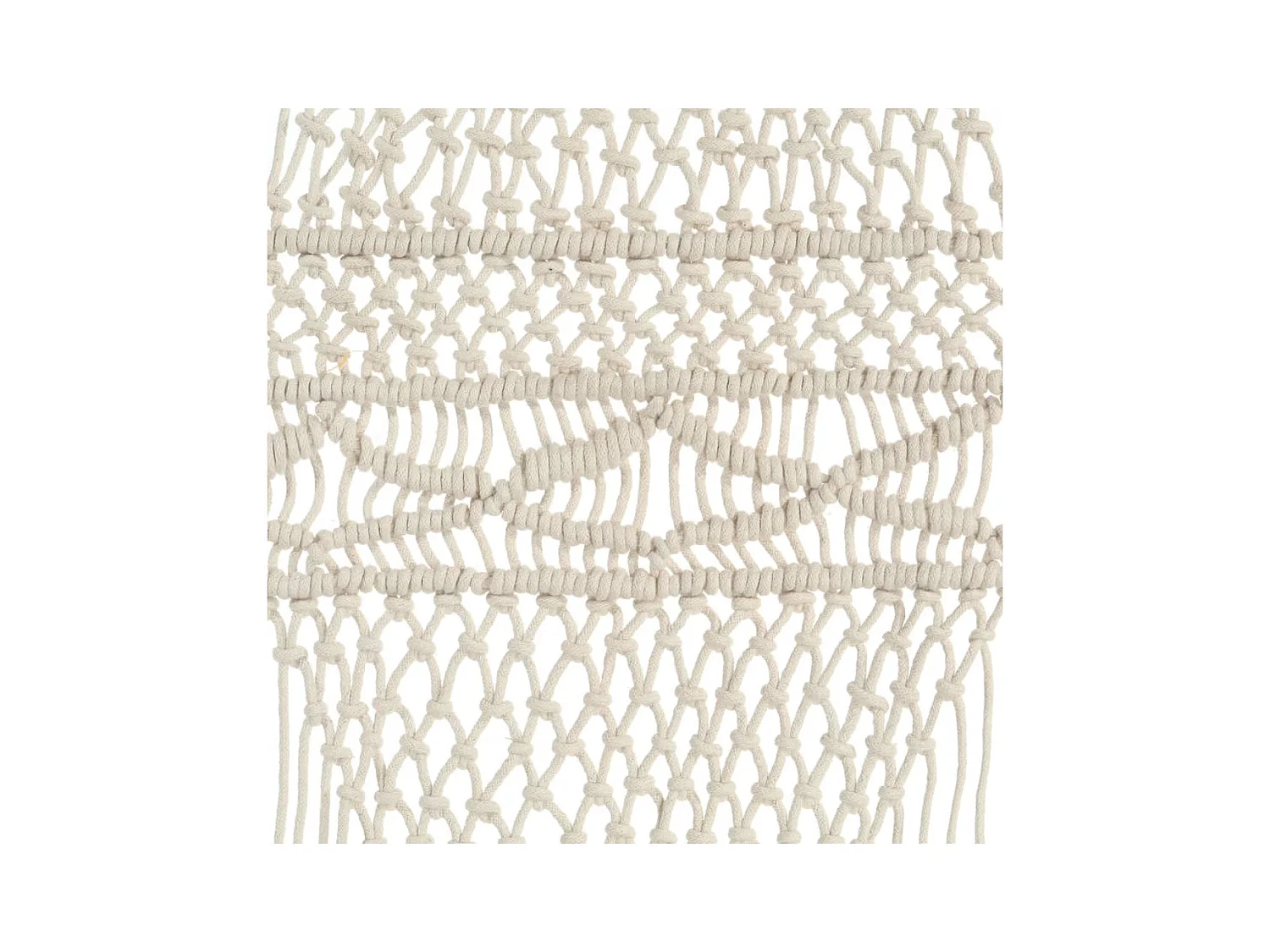 Cortina de macramé algodón 140x240 cm ES614485