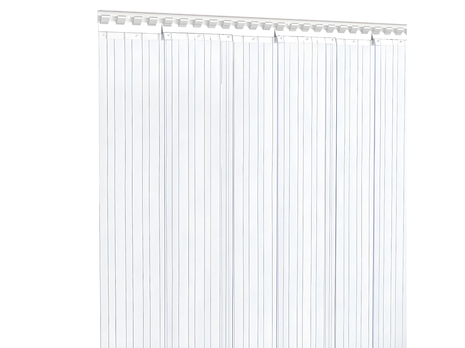 Tira de cortina para puertas PVC transparente 200x1,6 mm 50 m ES227919