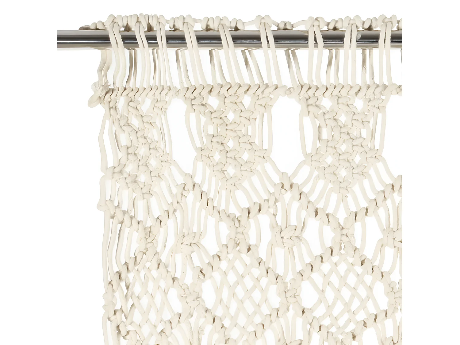 Rideau en macramé 140x240 cm Coton QBH69367