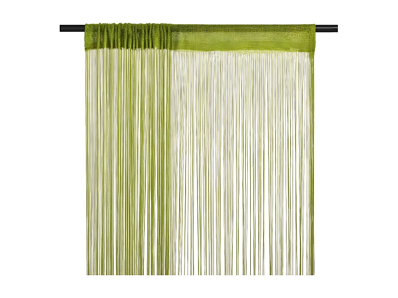 Cortinas de fios 2 pcs 100x250 cm verde PT701847