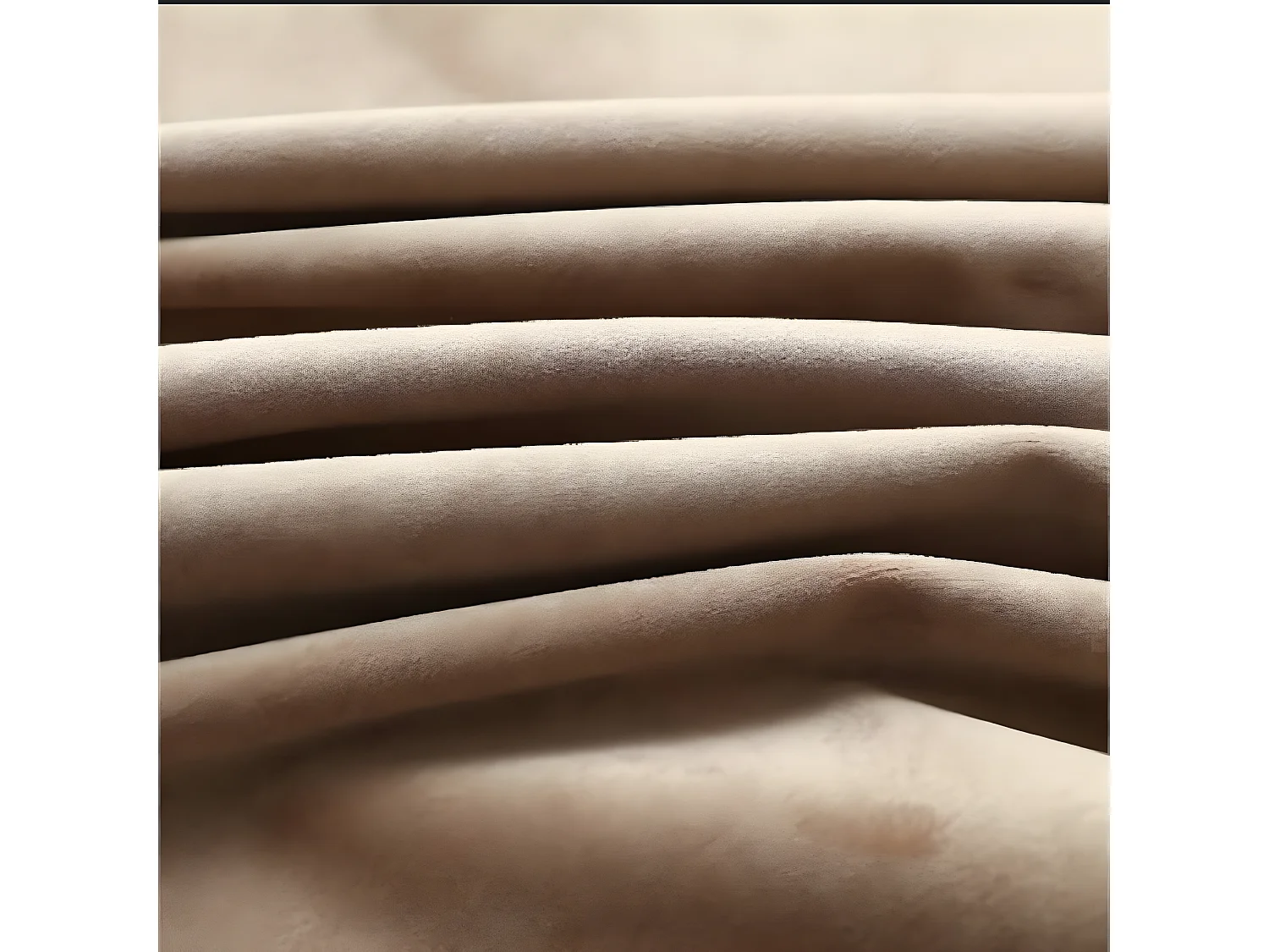 Rideaux occultants avec anneaux 2 pcs Velours Beige 140x245 cm QBH74538