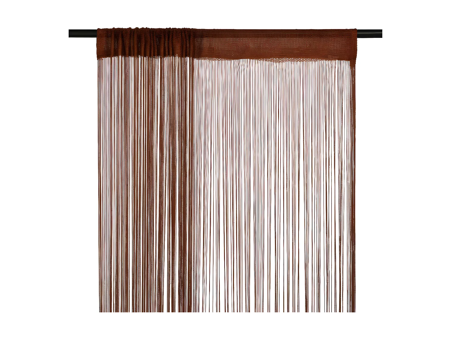 Rideau en fils 2 pcs 140 x 250 cm Marron QBH83660