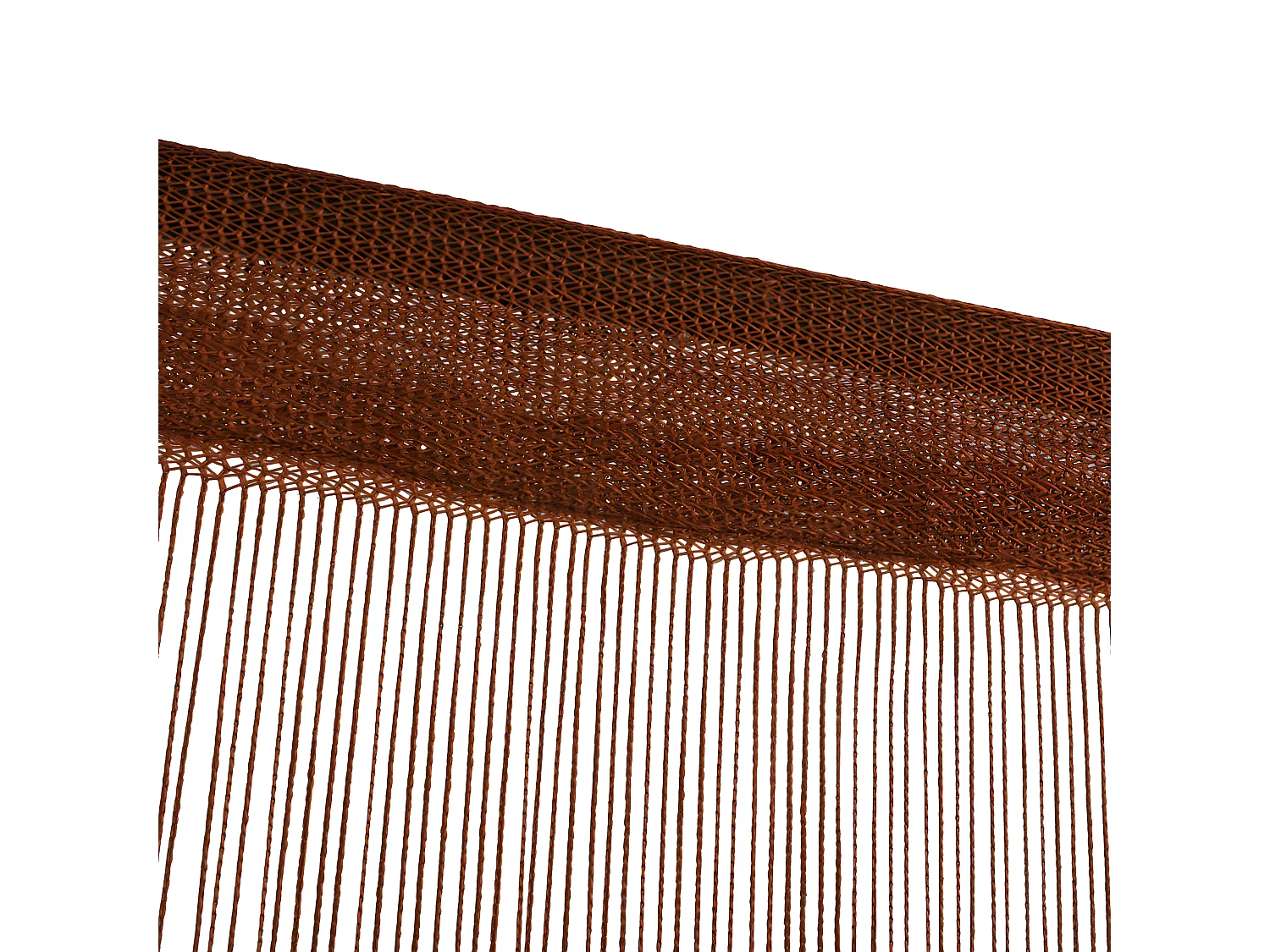 Rideau en fils 2 pcs 140 x 250 cm Marron QBH83660
