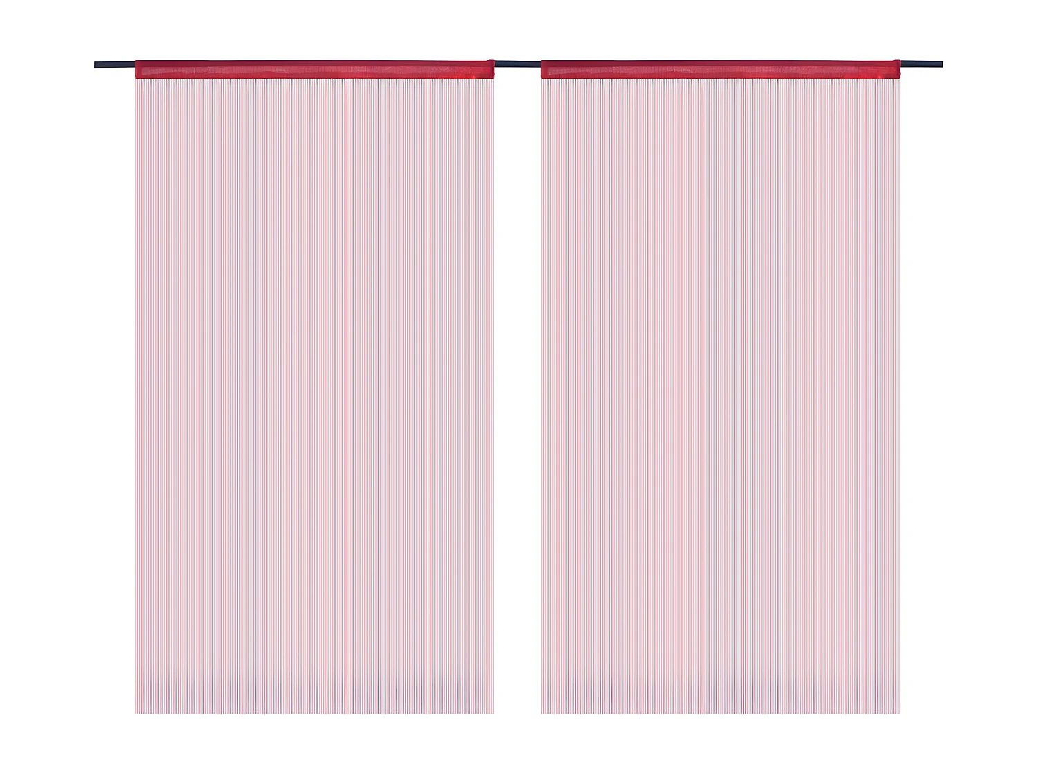 Rideau en fils 2 pcs 140 x 250 cm Bordeaux QBH32846