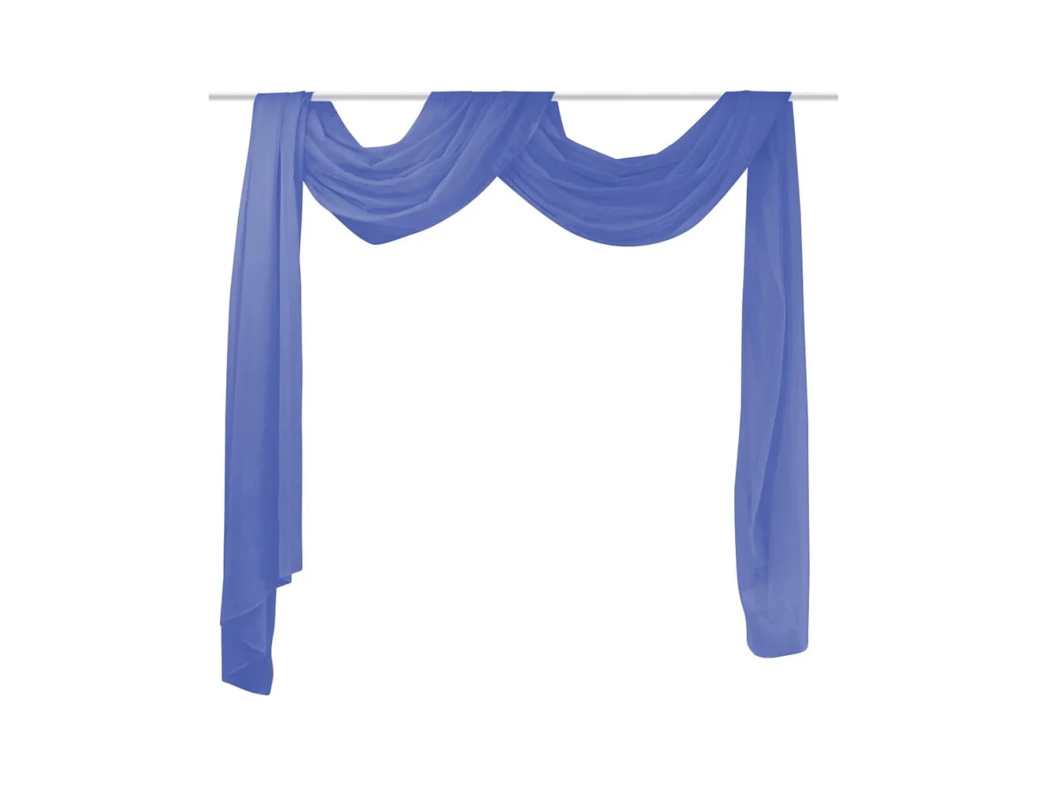 Rideau Voile 140 x 600 cm Bleu royal QBH31125
